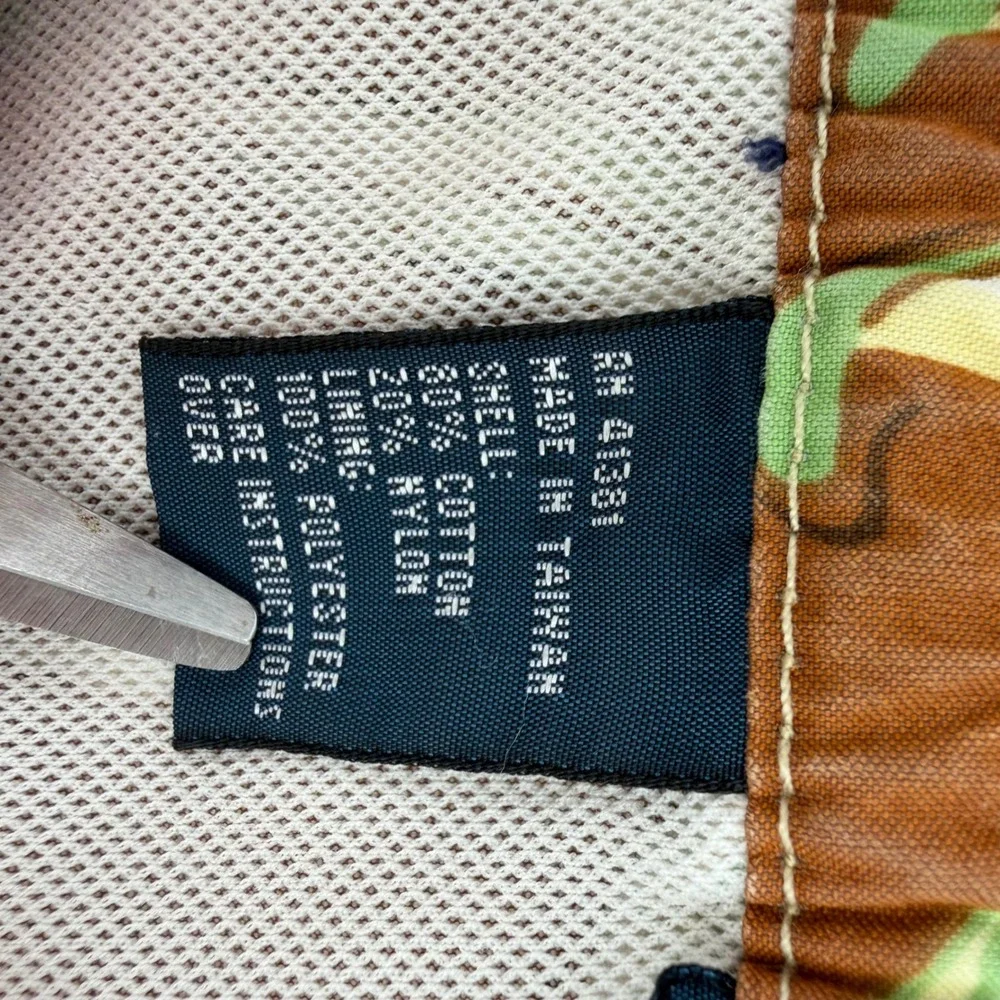 Polo Ralph Lauren Swim Trunks Men L Brown Hibiscus Floral Cargo Board Shorts‎